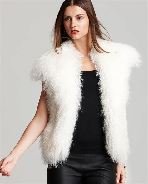 michael kors fur vest|michael kors suit vest.